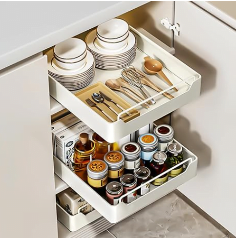 11 Ways To Maximize And Organize Your Cabinet Space With Pull-Out ...